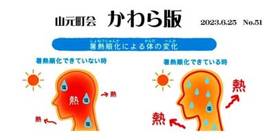 かわら版No.51 熱中症ゼロへ の画像